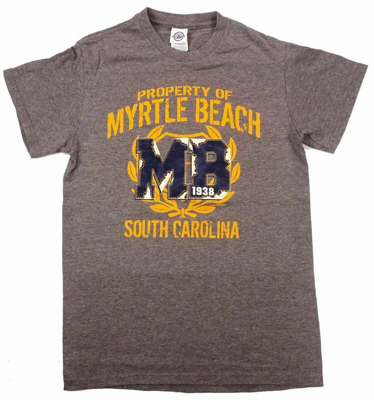 Myrtle Beach South Carolina Vintage T Shirt Property Of Heather Grey Small