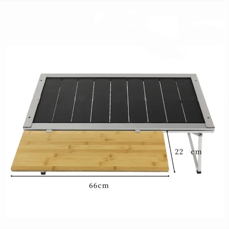 IGT Extension Board IGT Side Table Top Bamboo Board Outdoor Kitchen System Module Camping Picnic Dining Extension Table Top