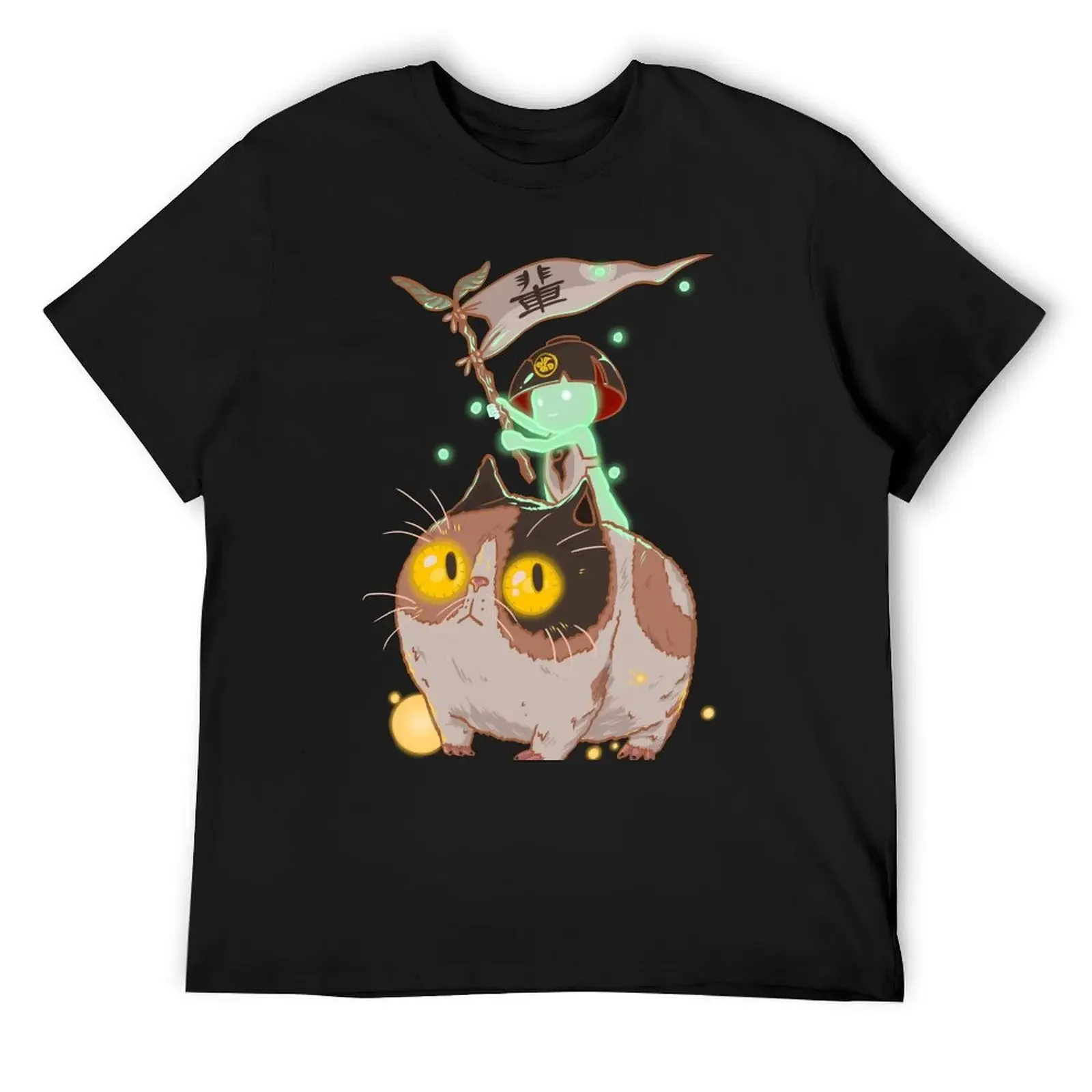 

Футболка Yokai Campanions, одежда в стиле хиппи, футбольная футболка в тяжелом весе, мужская футболка