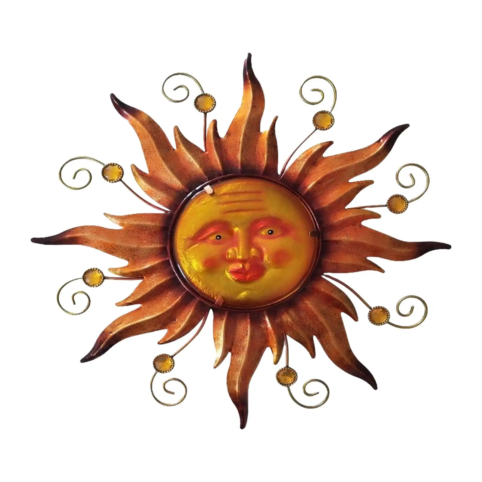 Sun Face Wall Art Decor Housewarming Gift for Living Room Farmhouse