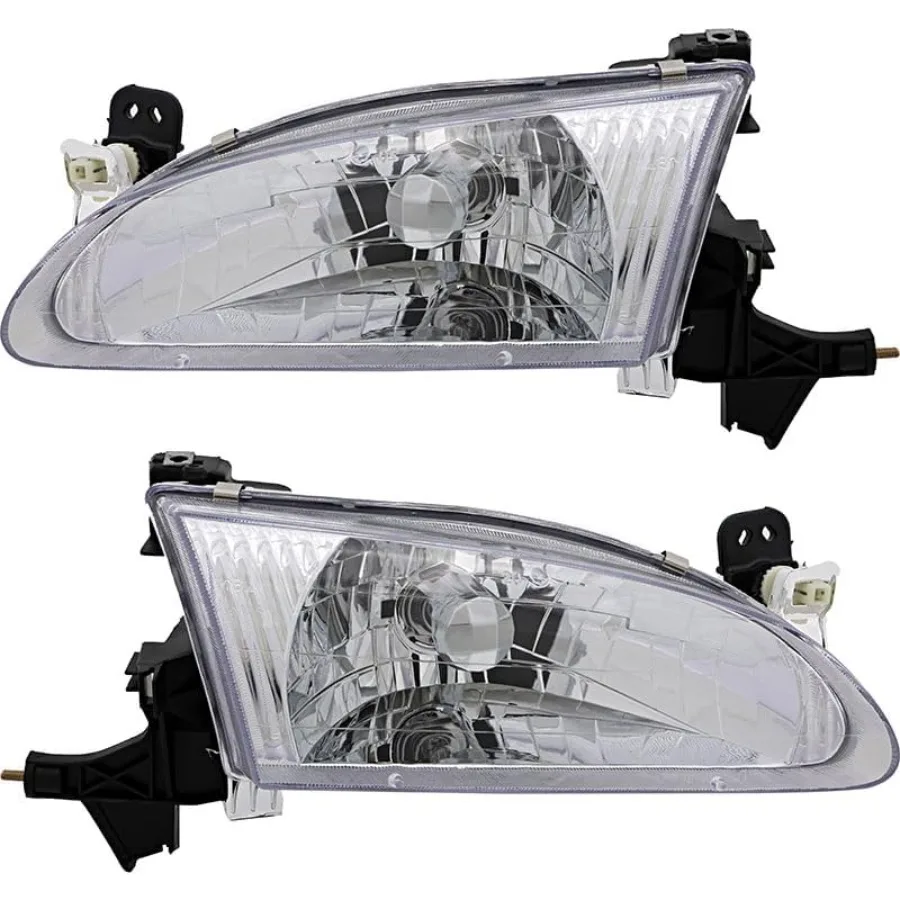 

For Corolla Headlights Lamps Set 1998 1999 2000 Halogen Driver and Passenger Side