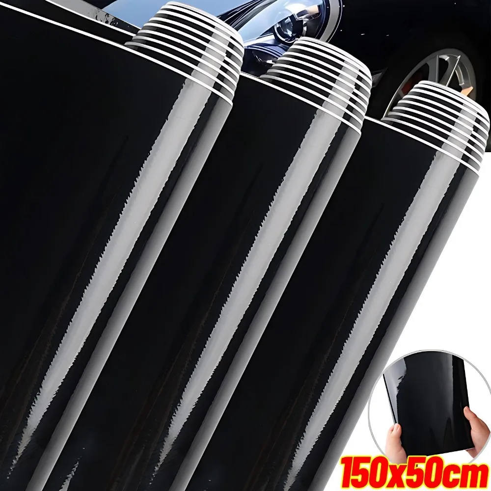 

Ультра глянцевая ПВХ черная виниловая пленка для фортепиано, наклейка для автомобиля, глянцевая черная самоклеящаяся без пузырьков, кожа для консоли, компьютера, ноутбука