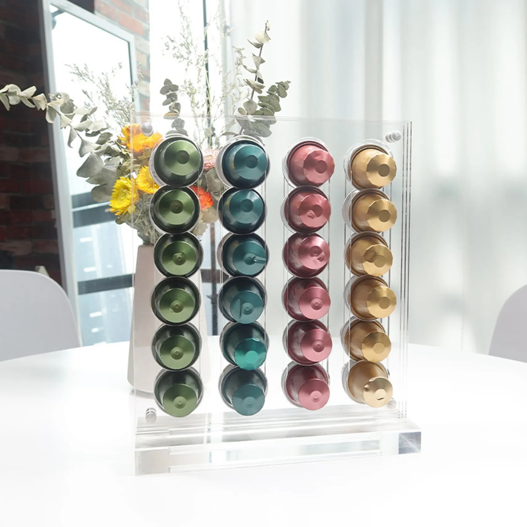 

Doings Acrylic Coffee Pods Holder for Nespresso OriginalLine, Coffee Capsules Storage Drawer Holder & Organizer (40 Pods)