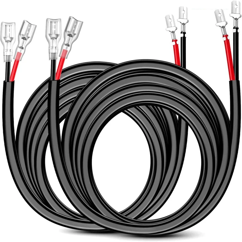 Wiring Harness Extension Kit Black Wiring Harness Extension Kit 16 AWG 10 Ft 3 Meters For LED Work Light Bar LED Pods