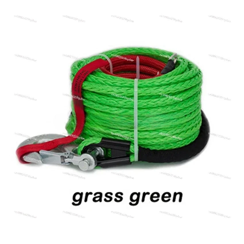 10Mm*30M Multicolor Winch Line, Towing , Polymer Synthetic Fiber , Plasma Rope Off-Road Vehicle Traction