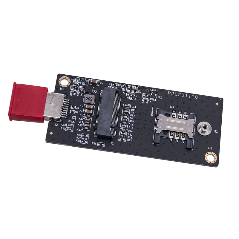 NGFF M.2 Key B - USB3.0ネットワークアダプター M.2 Key B - USB 3.0ライザーボード（6ピン/8ピンSIMカードスロット付き、3G/4G LTE WWANモジュール対応）