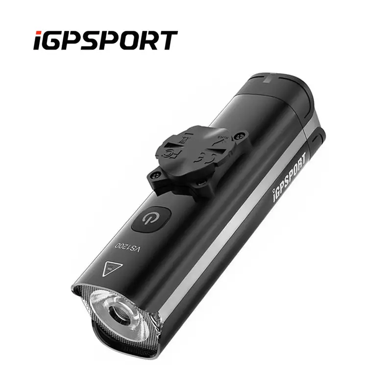 Faro inteligente IGPSPORT VS1200 de alto brillo para bicicleta