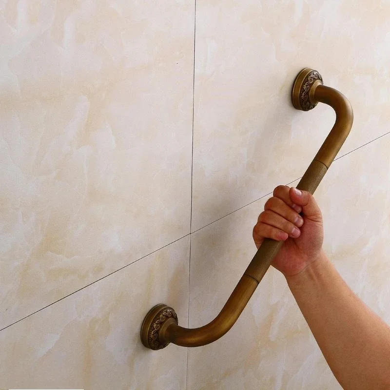 Bronze Brass Bathtub Grab Bars Handrails Old People Bathroom Handle Toilet Support Handrail Bathroom Safety & Accessories