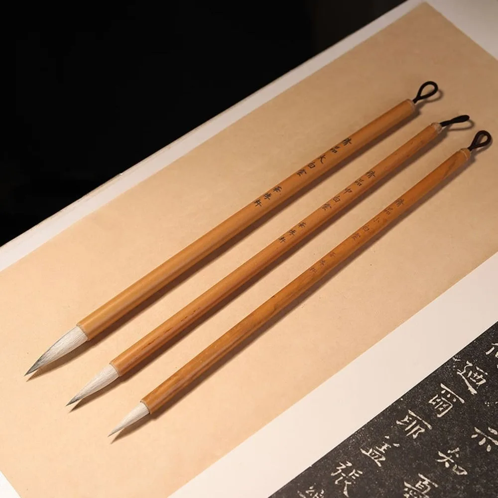 Traditional Chinese Calligraphy Brush Oil Painting Oil Watercolor Scriptures Writing Brush High-end Wolf Hair Art Paint Brush