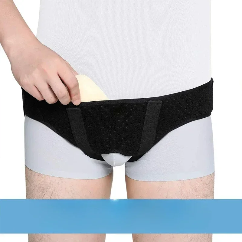 New Hernia Band Truss Suitable for Single/Double or Sports Support Band 2 Removable Compression Pads Comfort Material
