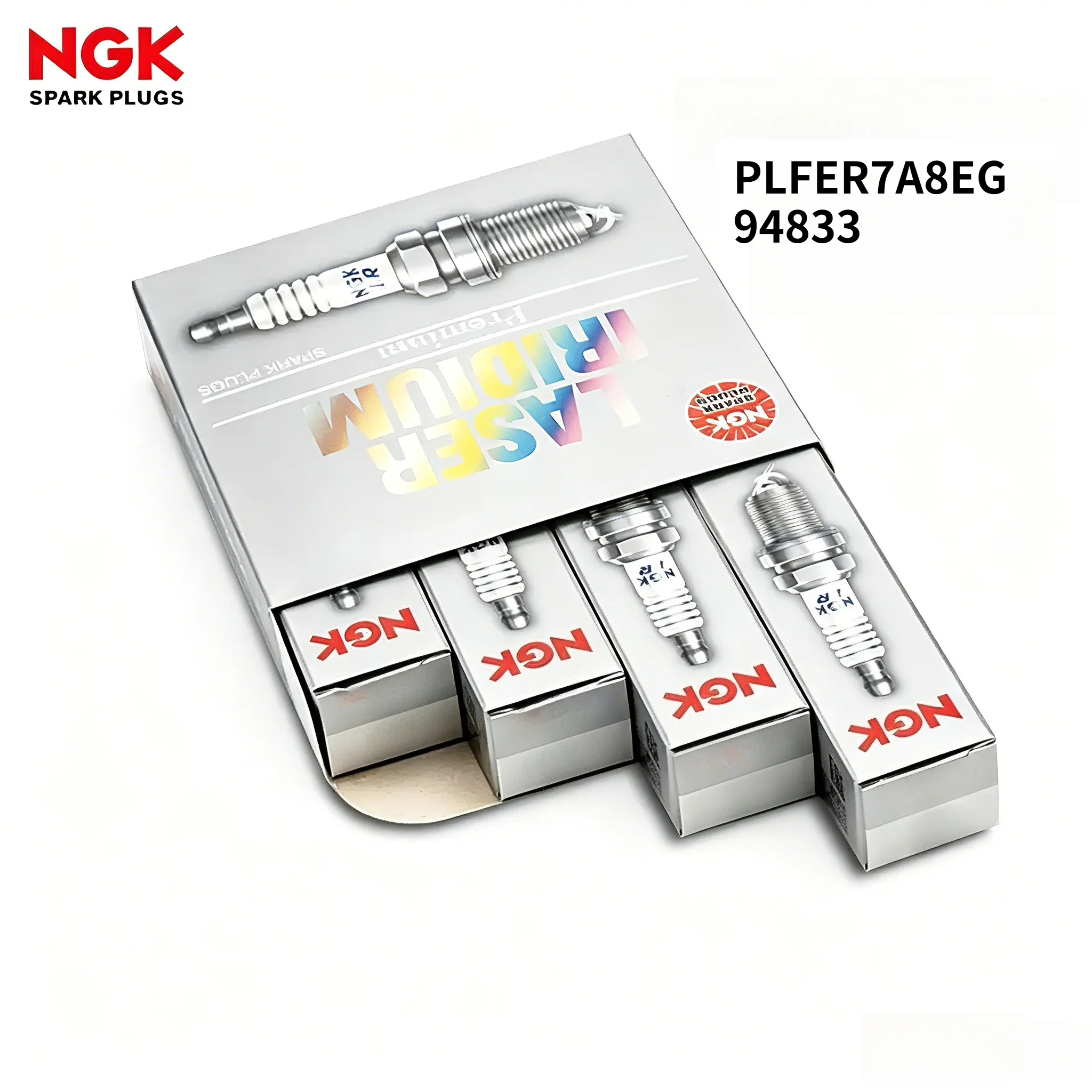 NGK Double Platinum Spark Plug PLFER7A8EG 94833 Used for VW Golf Audi A4L A6L Q5 Porsche Macan Cayenne EA888 2.0T Auto Parts