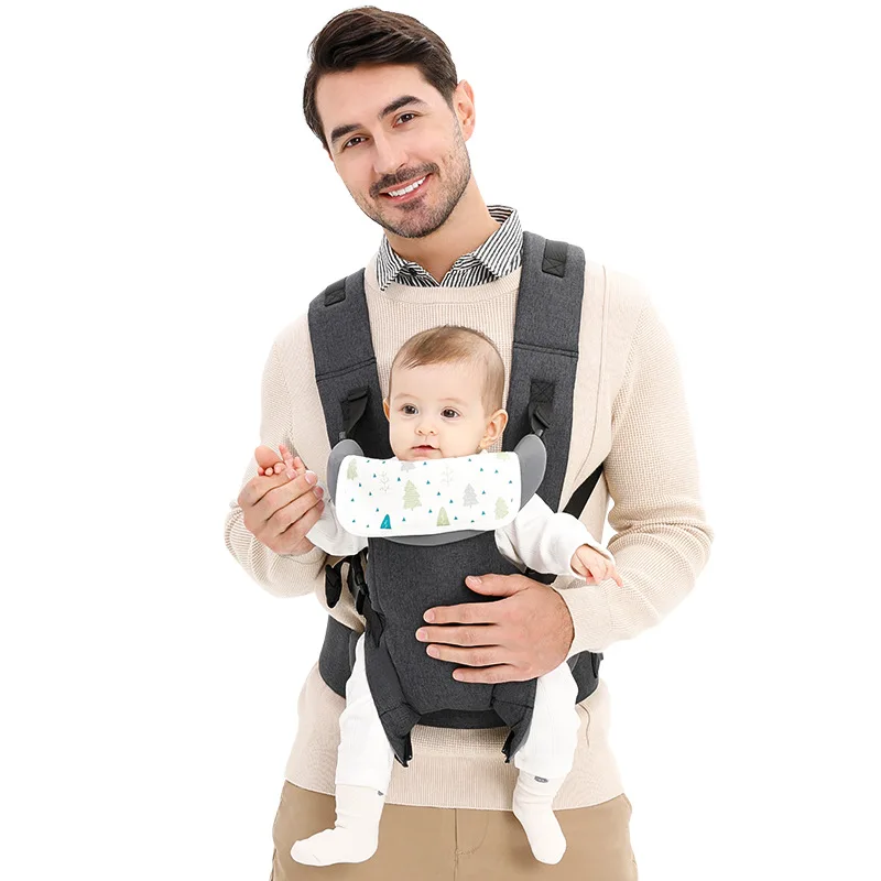 Hip Seat Baby Carrier, Ergonomic All-Season Infant Backpack with Removable Cushion, Hands-Free Baby Carrier