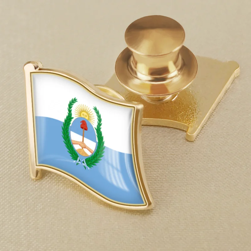Mendoza of Chile Flag Lapel Pins Broochs Badges