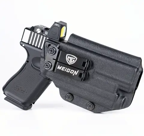 IWB Kydex Holster for Glock 19 19X 23 25 32 44 45 with Olight PL MINI 2 Valkyrie Flashlight Inside Waistband Concealed Carry