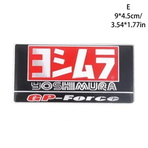 Per Honda Yamaha Sistema di punta di scarico Accessori moto motocross Adesivi moto in alluminio resistenti al calore Moto