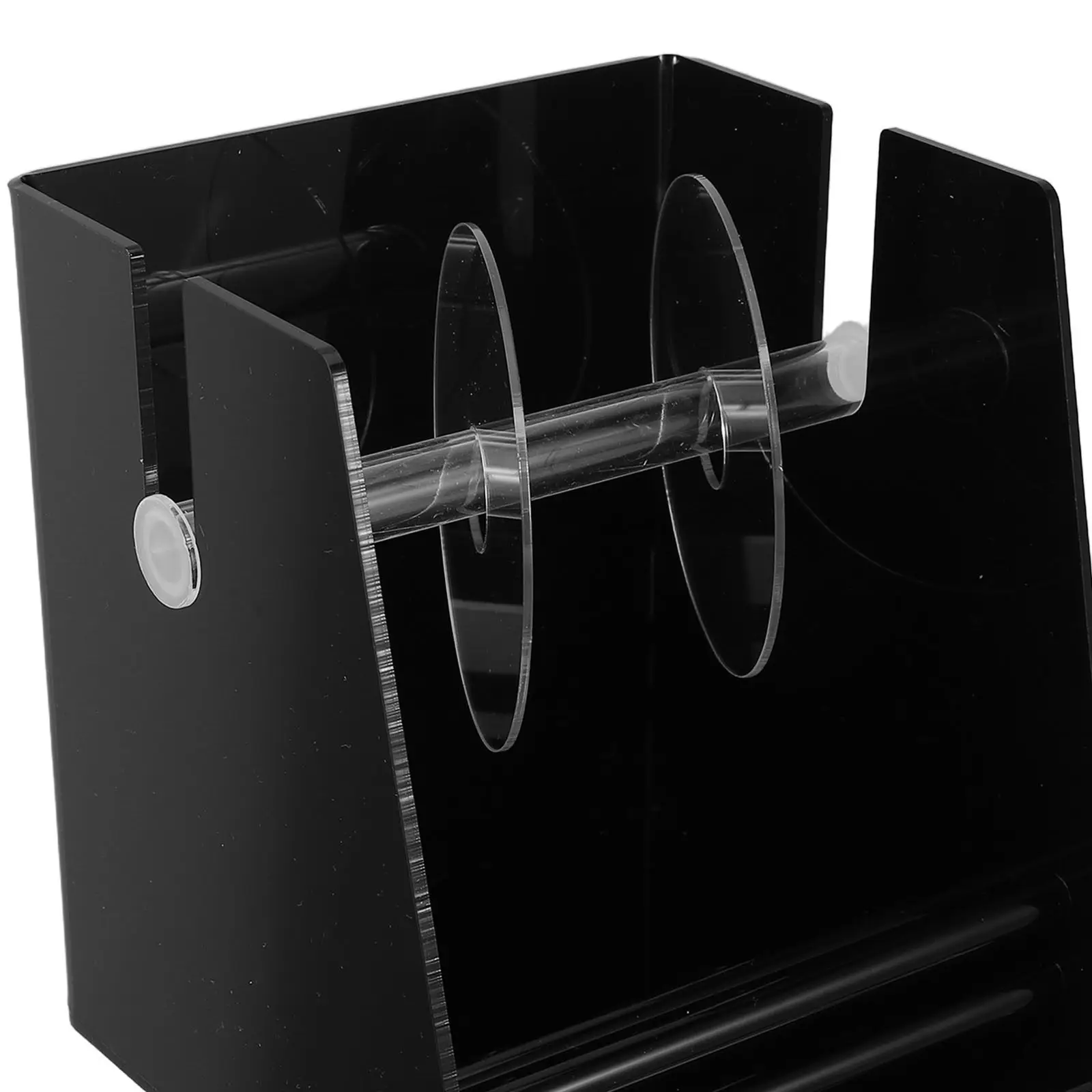 3-Slot Acrylic Label Roll Organizer Sticker Dispenser for Desk Wall Shelf Home Office Classroom Kitchen Food Container Labeling