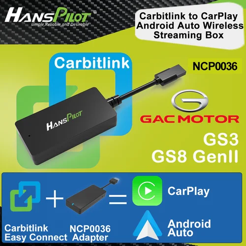 Imagen 2 del producto NCP0039 NCP0036 GAC GS8 GenII GS8 GT GS3 carbitlink adaptador de conexión fácil a CarPlay Android Auto NCP0036