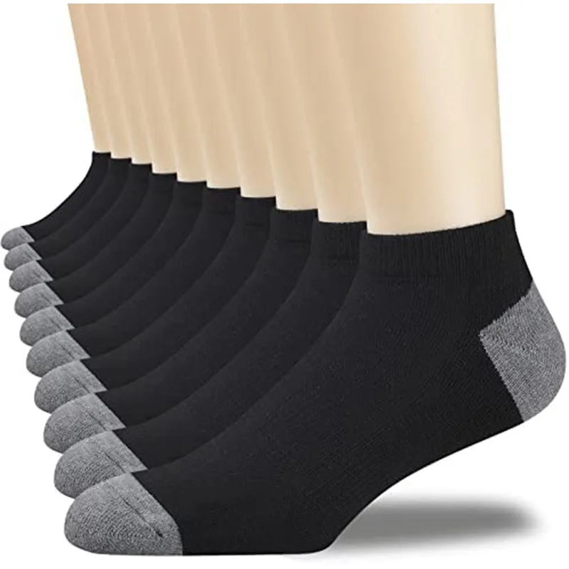 10pairs Men\'s Fashion Cotton Breathable Comfortable Ankle Socks, Men\'s Summer Socks