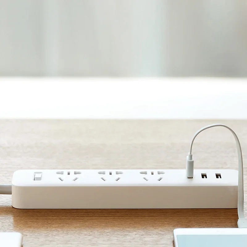 Новый Домашний Электронный удлинитель Xiaomi Mi Mijia, быстрая зарядка, 3 USB + 3 разъема, 6 стандартных штекеров, расширение интерфейса, ЕС, США