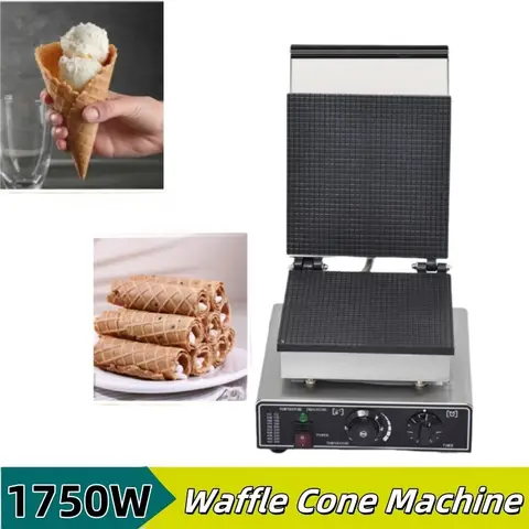 상업용 와플 메이커 110V/220V 고품질 비 스틱 아이스크림 콘 기계 전기 팬케이크 기계 계란 롤 메이커