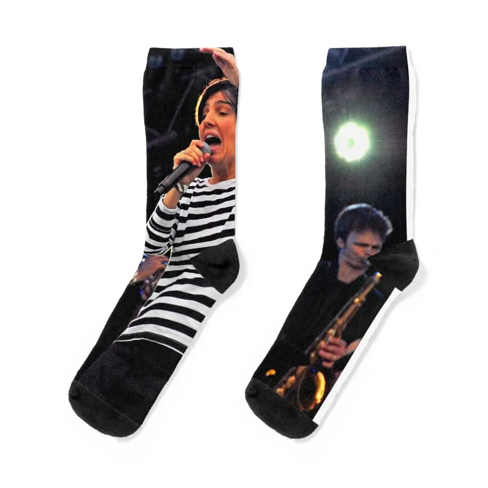 

Sharleen Spiteri Performing Live With Texas Socks Heating sock cartoon Women Socks Men's