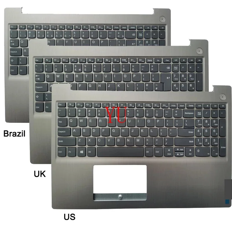 New French/Brazil/UK/US Keyboard For Lenovo IdeaPad 3 15ADA05 3-15ARE05 15IML05 15IIL05 15IGL05 With Palmrest Upper Case Cover