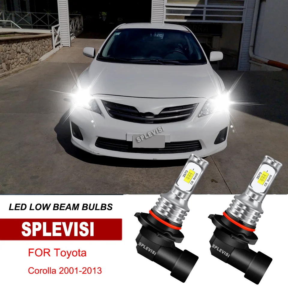 

2Pcs 9006 HB4 LED Headlight Low Beam Bulbs 6000K White Replace For Toyota RAV4 2006-2014 4Runner 2003-2007 Corolla 2001-2013