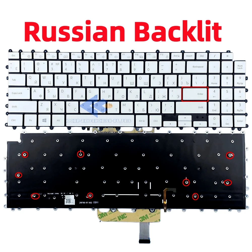 XIN-Russian Backlit Keyboad for SAMSUNG 950XDB NT950XDB NP950XDB Series BA5904683K BA5904574C