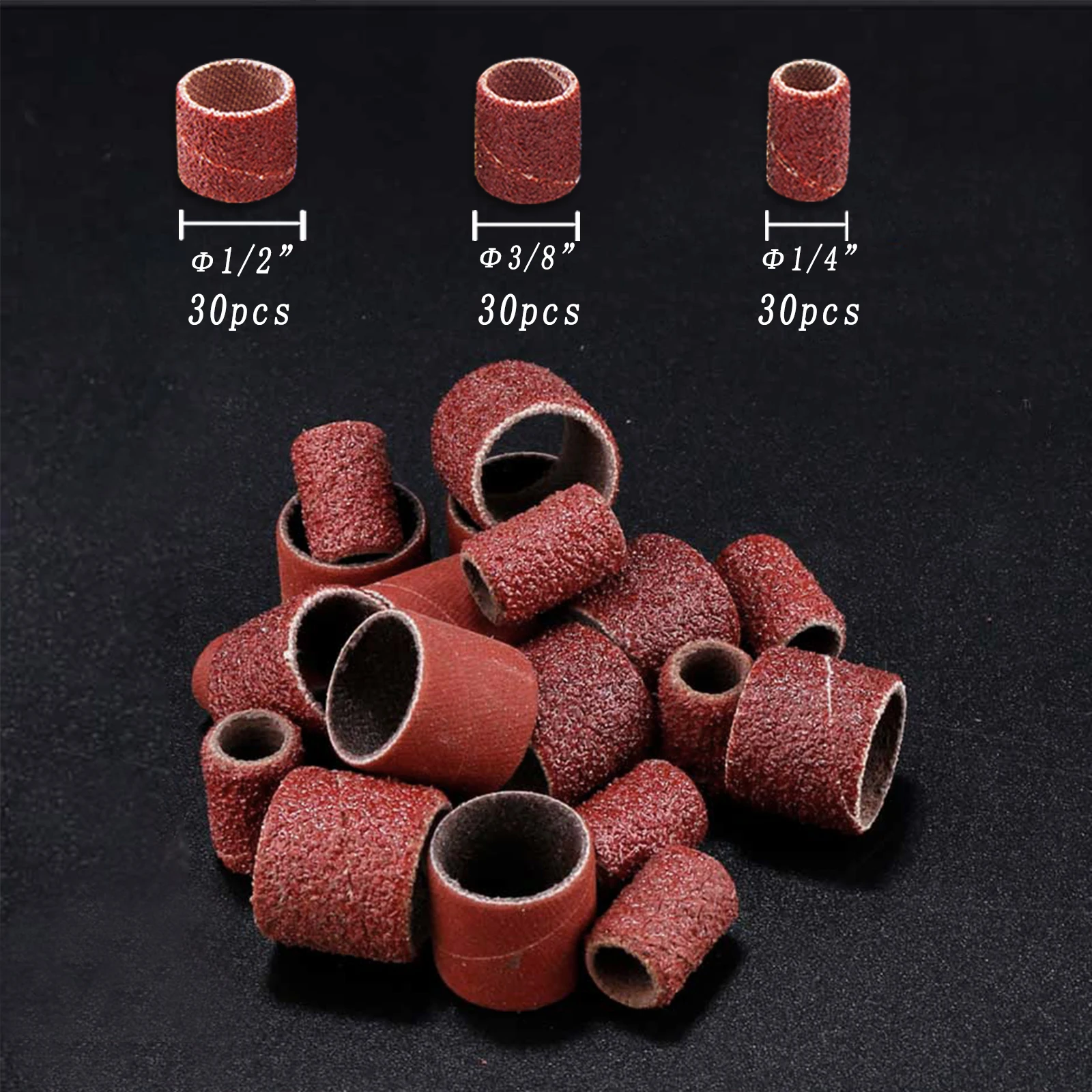 284pcs Sanding Drums Kit For Dremel Sanding  Bands Bits Rotary Tool Accessories Sanders  Mandrels For Drill WoodWorking