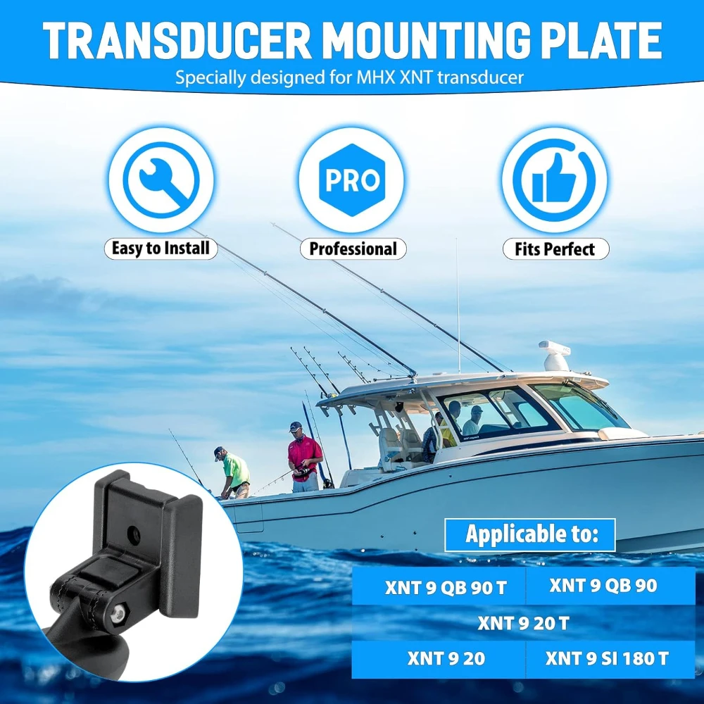 XNT Transducer Mount 7400931 Transducer Bracket for MHX XNT Model Transducer Mounting Plate Fish Finder Mount & Transducer