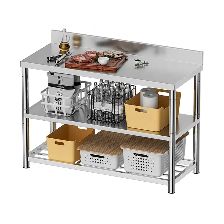 Set di utensili da cucina in acciaio inossidabile scaffale da cucina