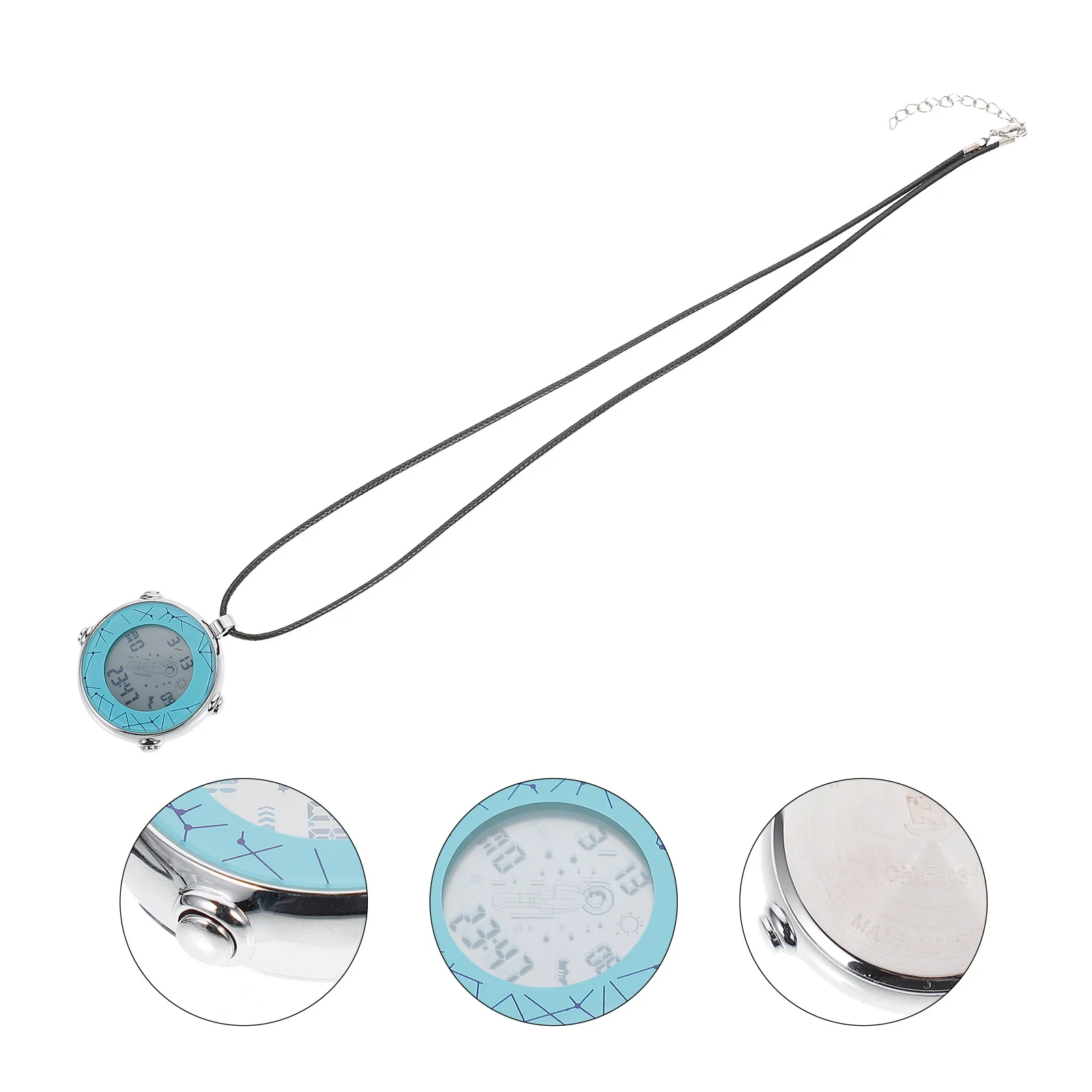 Electronic Pocket Watch Digital Hanging Alarm Watch For Students Elderly Travelers Lightweight Durable Necklace Timepiece