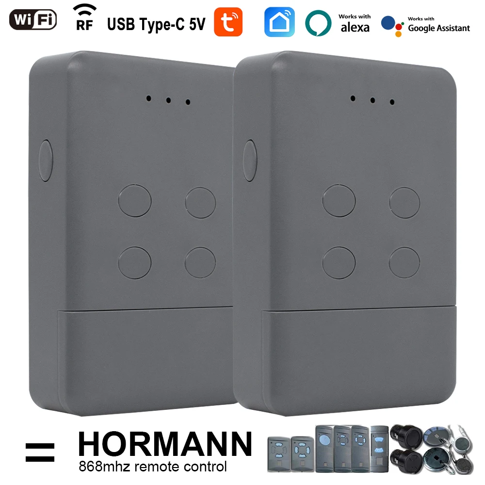 

HORMANN HSM4 WIFI Умный пульт дистанционного управления Передатчик 868,35 МГц Фиксированный код Tuya Smartlife RF управление для открывания гаражных ворот