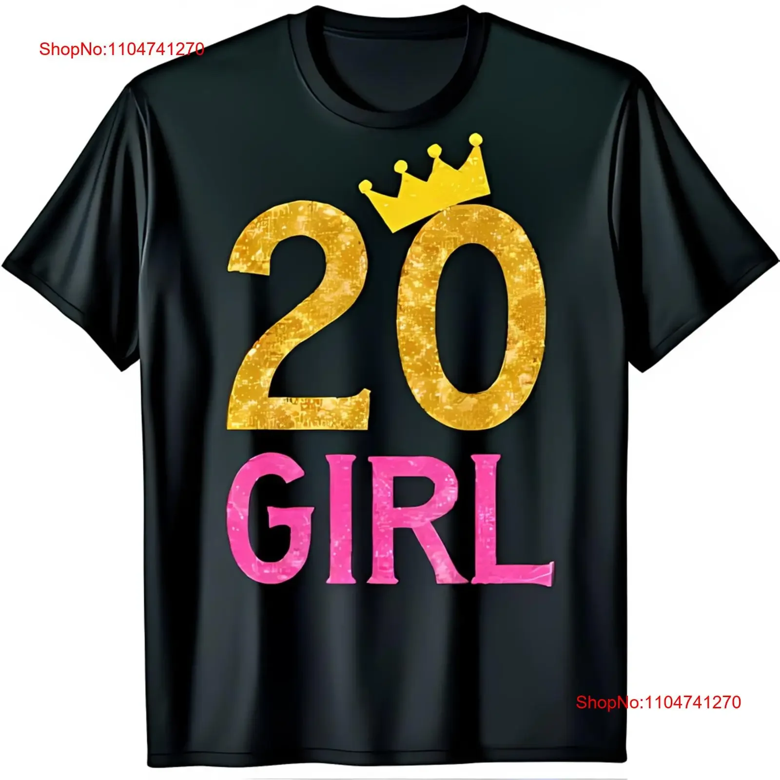 

Стильная черная футболка с блестящим дизайном золотой короны для девочек 20, винтажная стираная эластичная удобная графика унисекс