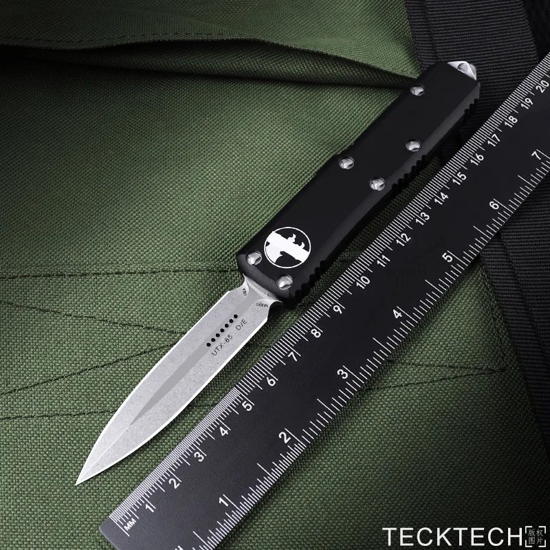 

UTX 85 Knives Stonewash D/E Blade UTX85 UTX-85 UT85 Ultratech MICRO ULTRA OTF TECH Pocket Knife EDC Combat Tactical Pocketknife