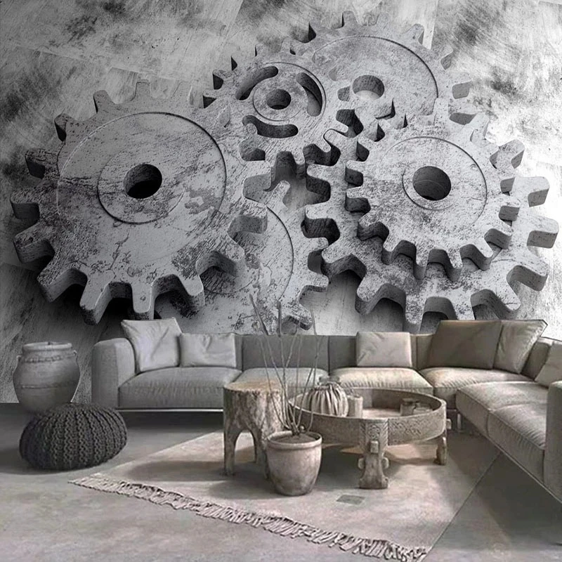 papel-de-parede-personalizado-3d-cinza-cimento-engrenagem-mecanica-sala-de-estar-sofa-tv-fundo-quarto-restaurante-hotel-foto-8d