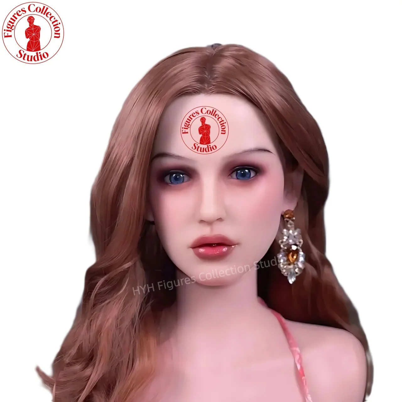 

Artisan Makeup Head HYH-SHB-XB-0033 Life-Size, M16 Interface, Ultra-Realistic for Hairstyle, Jewelry, Photography