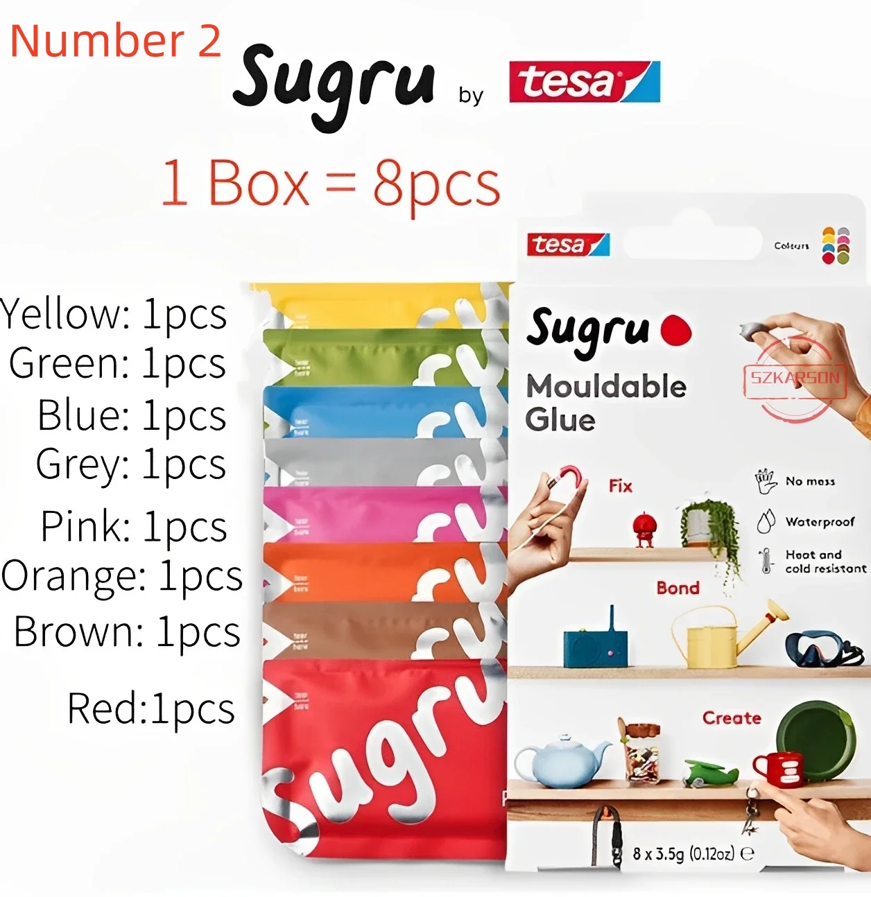 1 коробка = 8 шт. Tesa Sugru M – обзор и цена Home Improvement And Diy