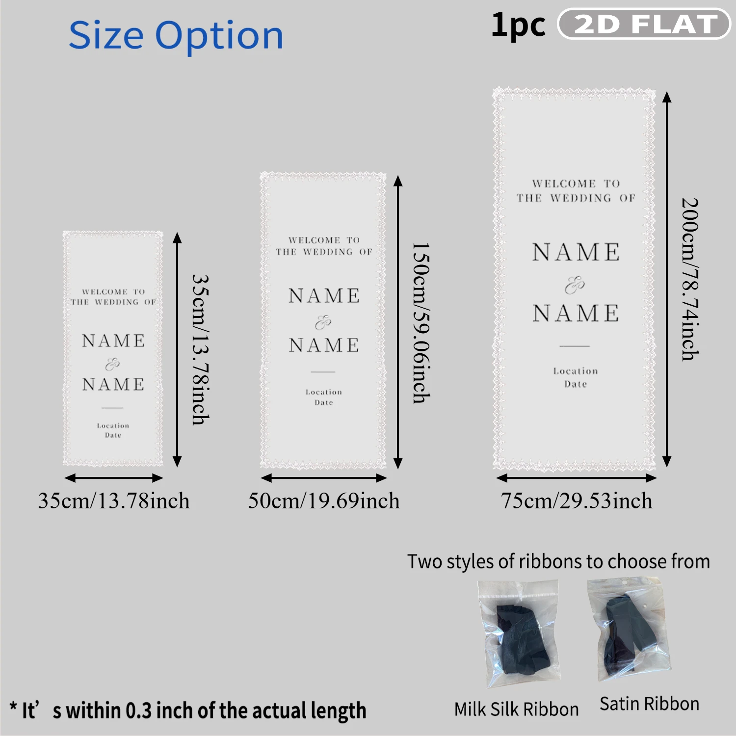 1pc Custom Lace Wedding Welcome Banner Backdrop, Ideal for Wedding Ceremonies, Bridal Showers, Birthday & Engagement Parties