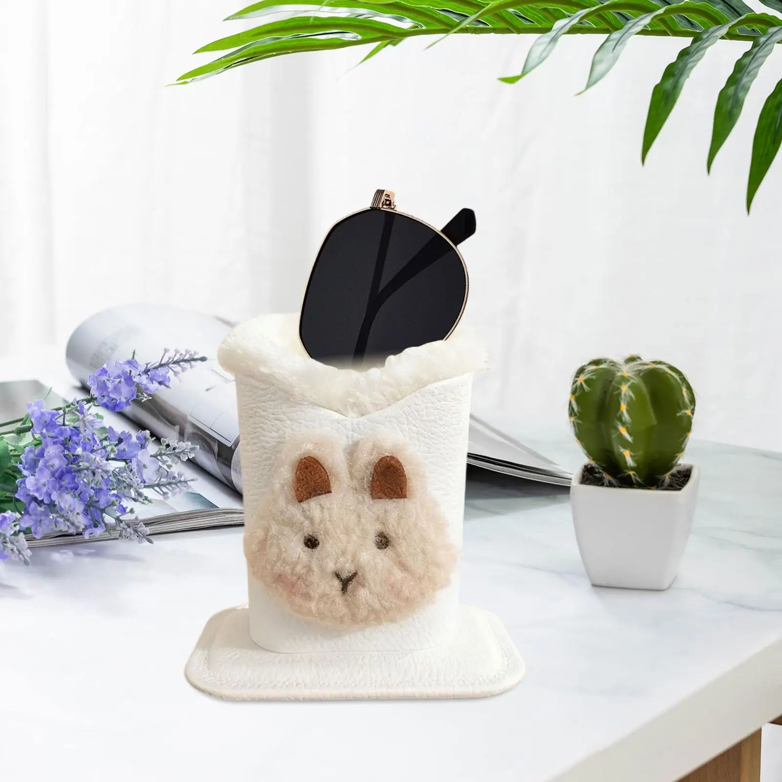 حامل نظارات مبطن بالقطيفة منظم للحمام والمطبخ وحامل نظارات كرتوني هدية متعددة الوظائف وخفيف الوزن #2