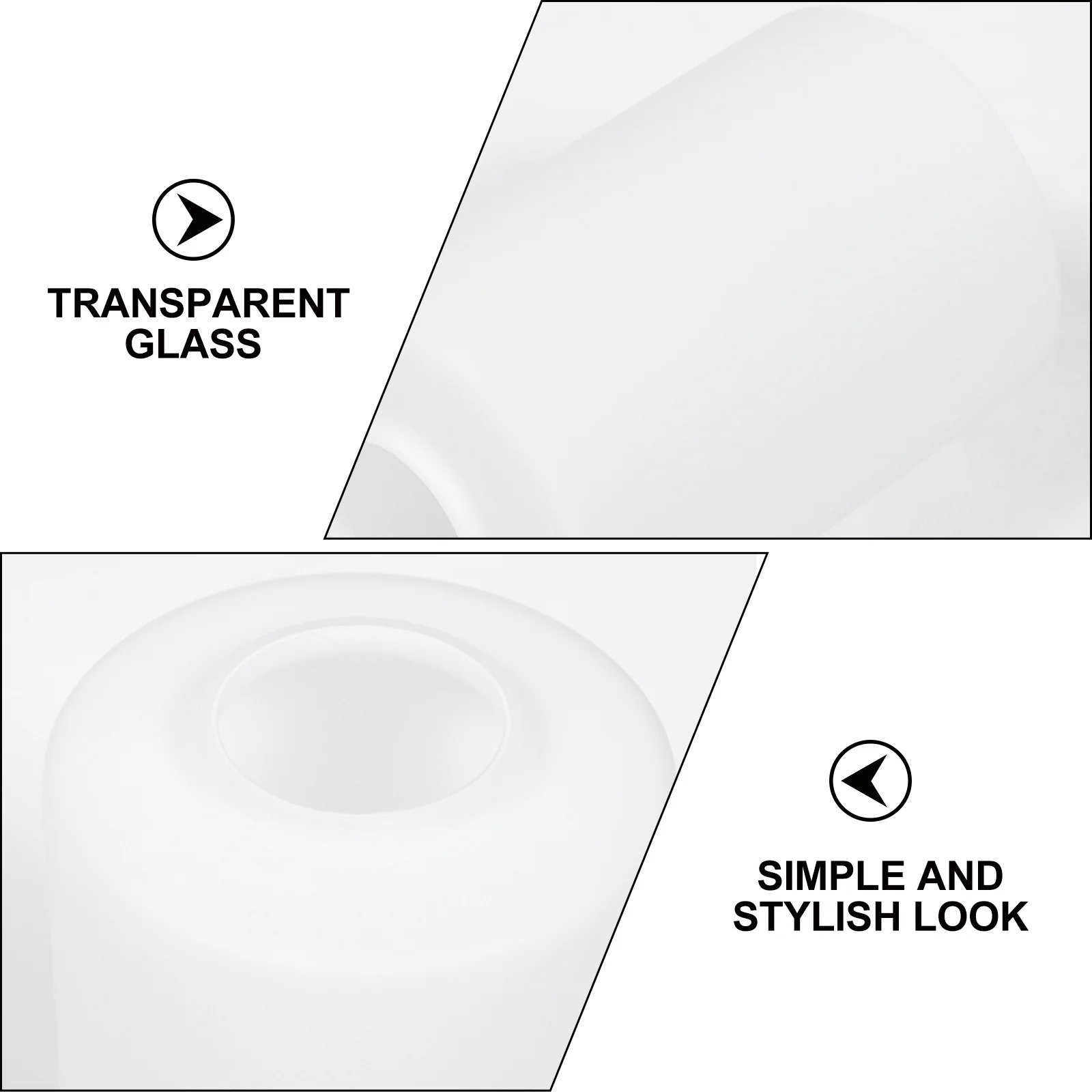 

1Pcs Durable Glass Lampshade Household Lighting Cover Replacement Ceiling Table Bedside Lamp Cover White Lampshade