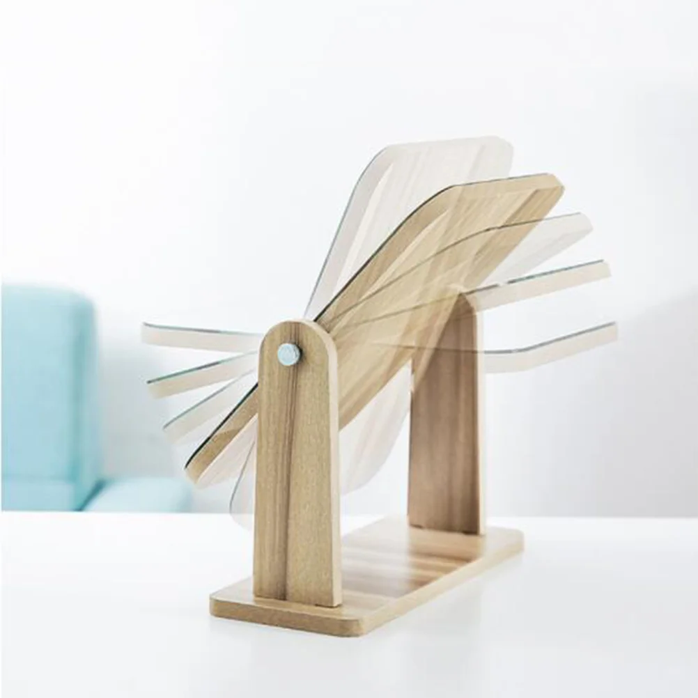 Espejo de escritorio ajustable con marco de madera para maquillaje, espejo estéreo para mujeres y niñas, baño, dormitorio, escritorio, 1 ud.