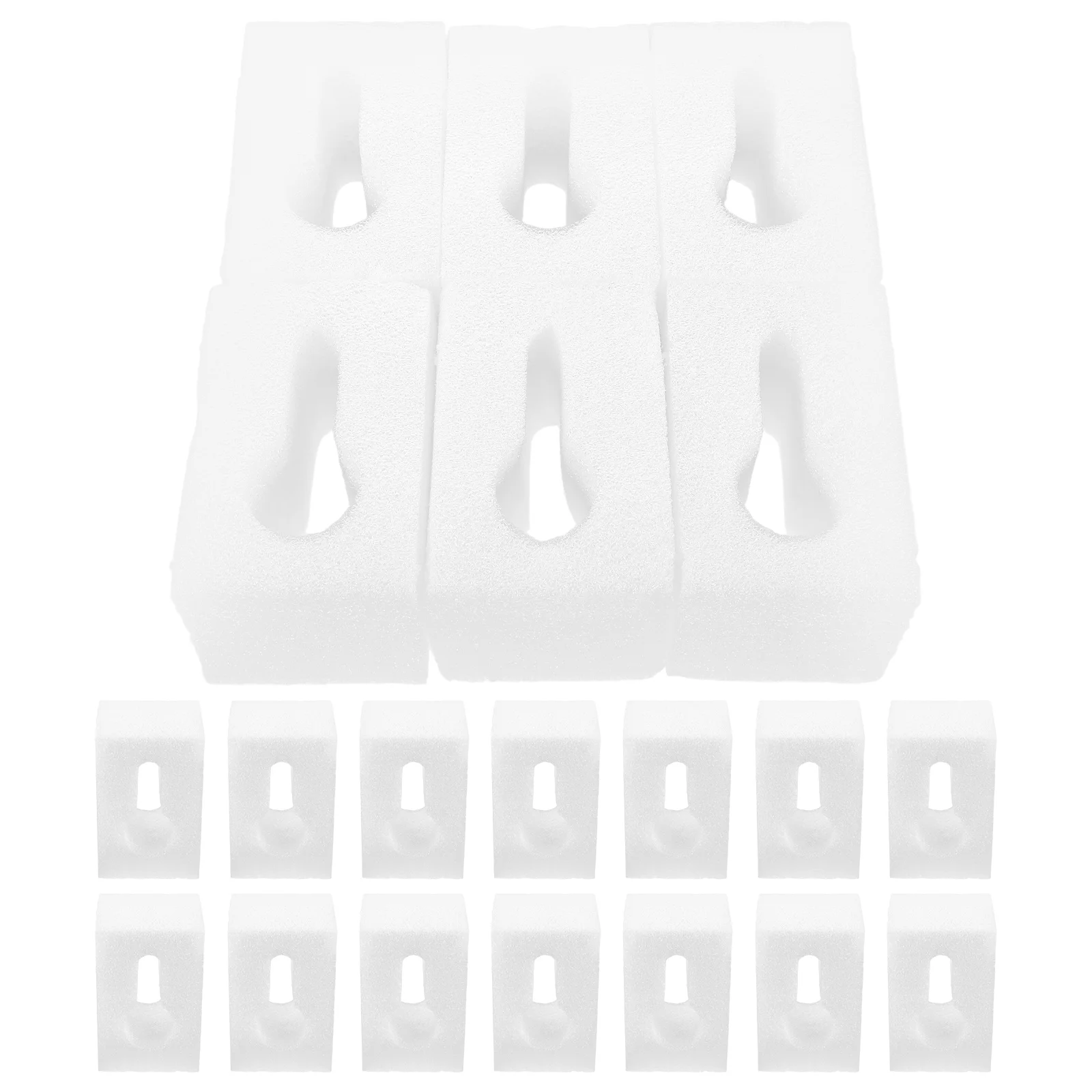 

20Pcs Pearl Cotton Protective Bottle Corners Foam Cushion Blocks Soft Bottle Packaging Pads for Shipping Transportation Bottles