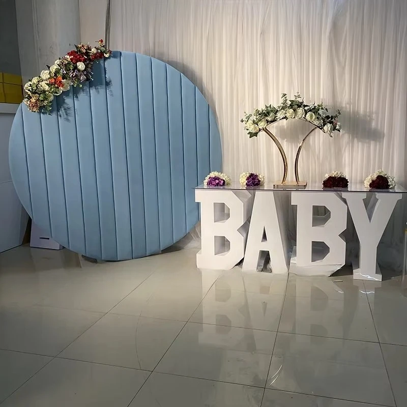 Modern Party Style Letter Decorated Acrylic Wedding Table
