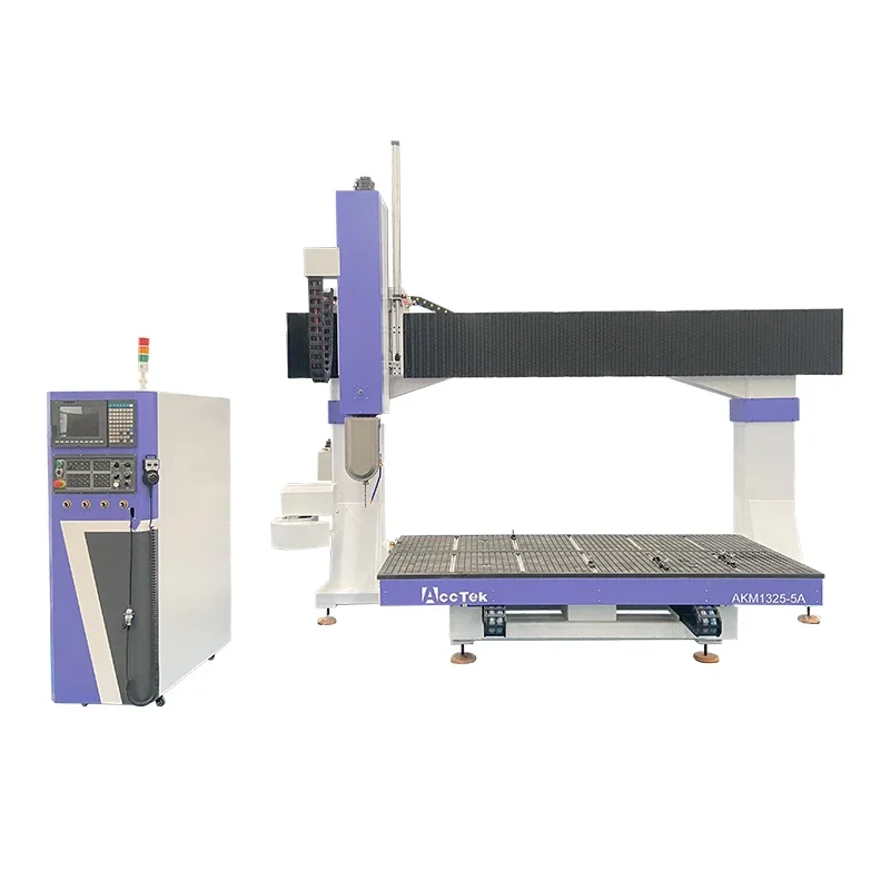 Double eleven hot sale discount ACCTEK CHINA 5 axis Professional Furniture Wood Cnc Router Cutting Engraving Machine