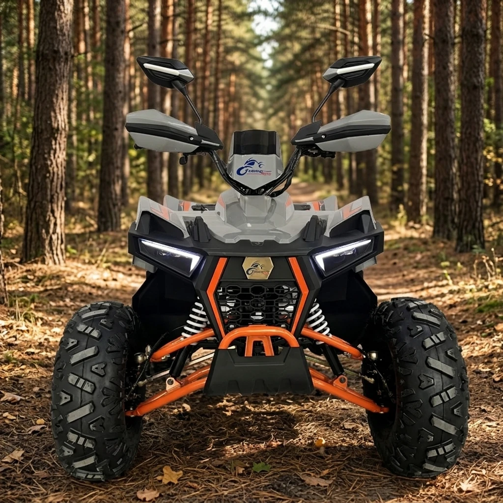 Factory Direct 125cc ATV CE Certification Easy Automatic Chain Drive Front Rear Disc Brakes for Teenagers Stable Operation