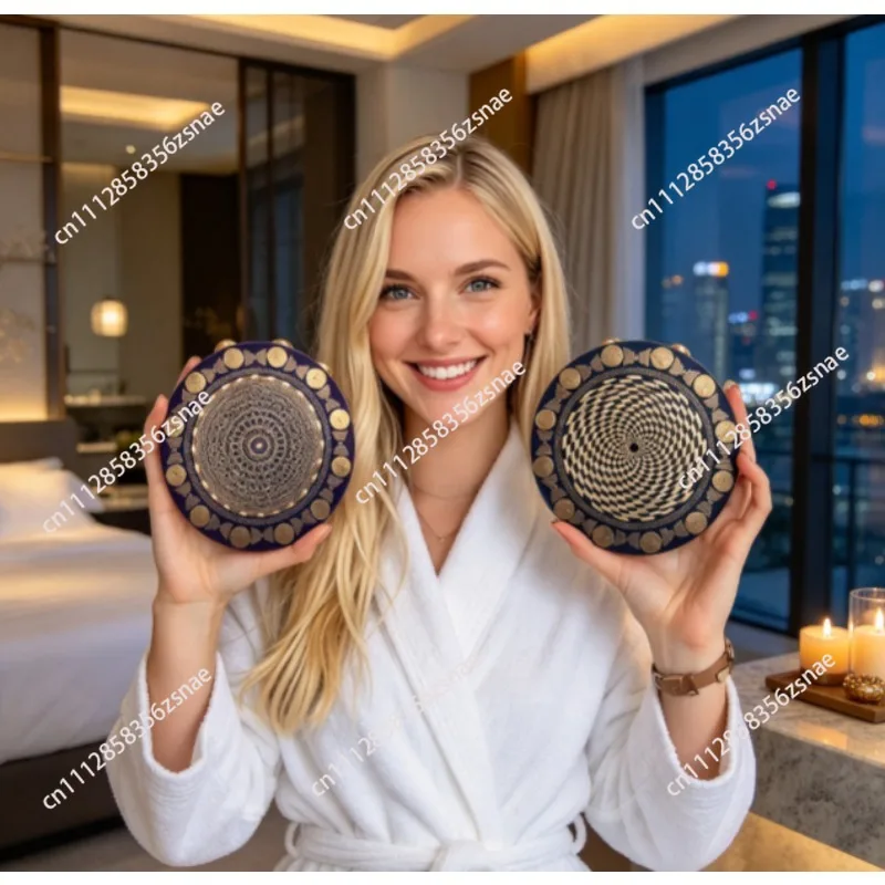 Crystal degaussing charged polarizing disc multi-frequency oscillator energy disc