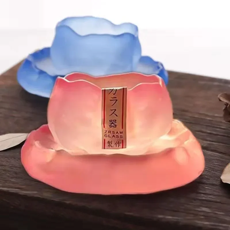 Japanese-style Frozen-burning Magic Cup Frosted Master Cup Tea Cup Ladies Personal Tea Set Handmade Glass Tea Set