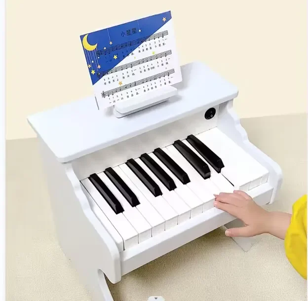 

CPC CE certificated wooden educational birthday gifts Hot selling music 18 keys mini piano toys for kids