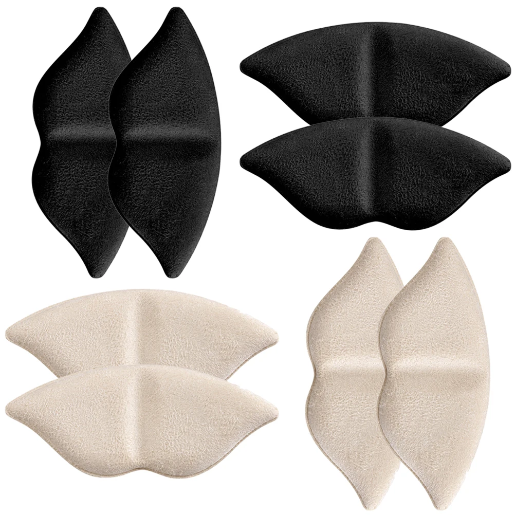 

4 Pairs Comfortable Heel Pads Adhesive Backing Wear Resistant Breathable Heel Stickers Fit All Shoes High Heels Sports